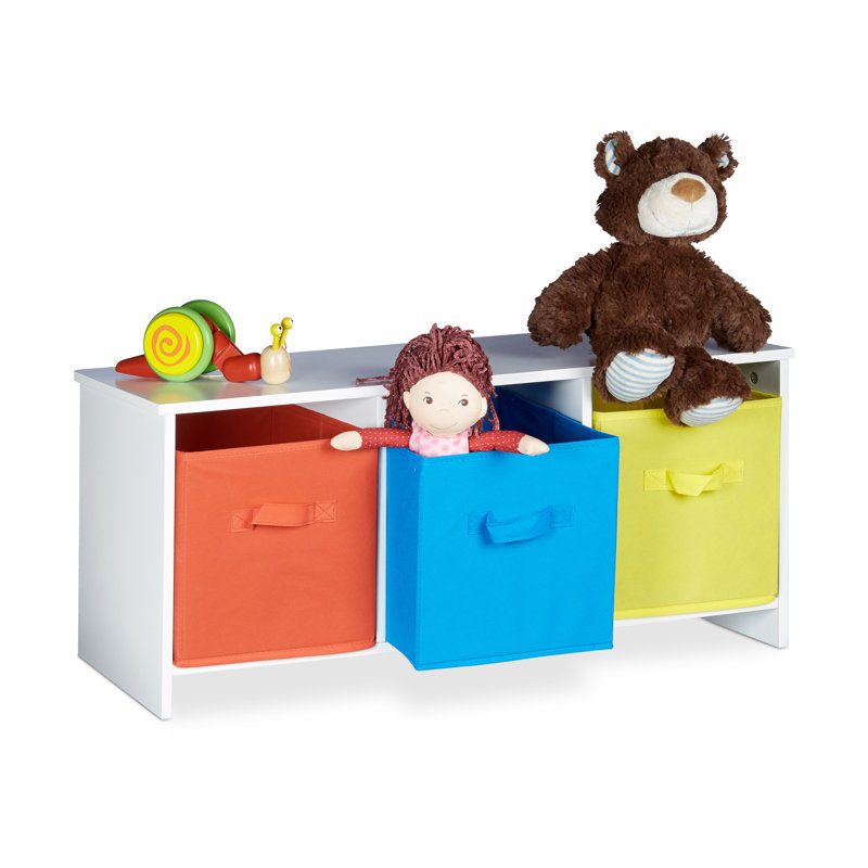 Relaxdays Children's Toy Storage Bench & Reviews Wayfair.co.uk